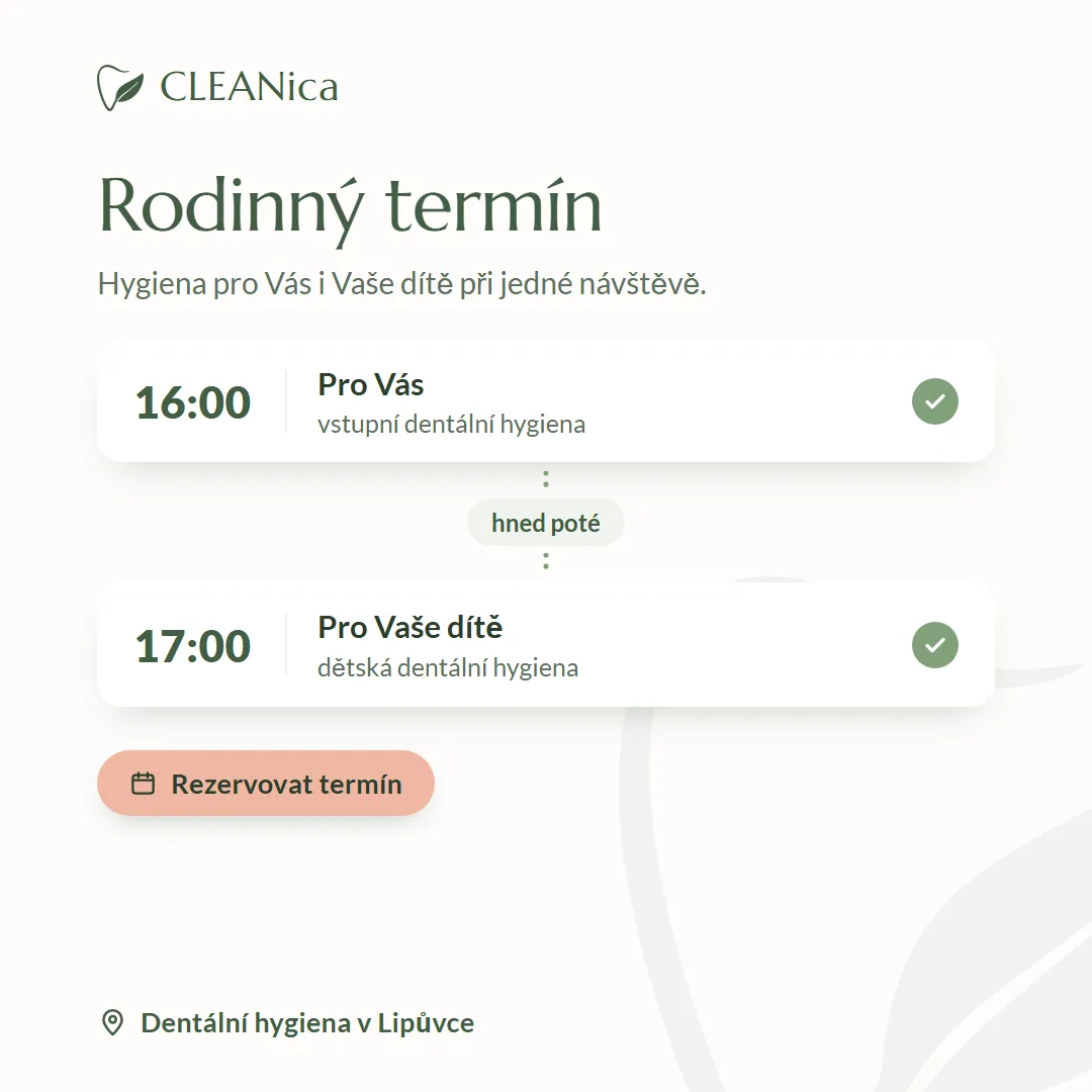 Post: rodinný termín s časy